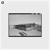 アートポストカード-Dairy Barn, Casa Grande Valley Farms
 - ラッセル リー Postcard.