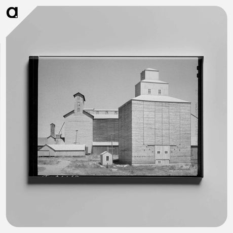 アートパネル-Craigmont Wheat Elevators
 - ラッセル リー Canvas.