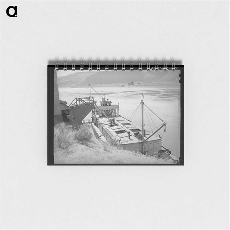 アートメモ帳-Loading Wheat on the Columbia River
 - ラッセル リー Memo.