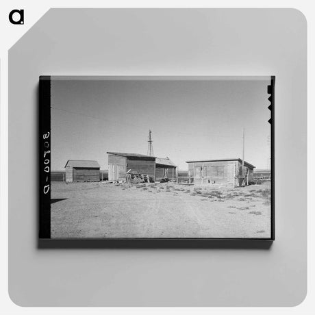 アートパネル-Farm Buildings, North Dakota
 - ラッセル リー Canvas.