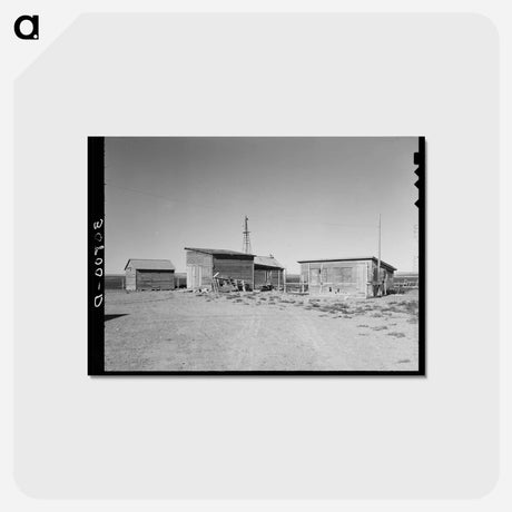 アートポストカード-Farm Buildings, North Dakota
 - ラッセル リー Postcard.