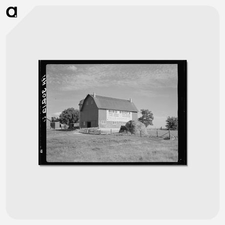 アートポストカード-Sign on Barn
 - ラッセル リー Postcard.