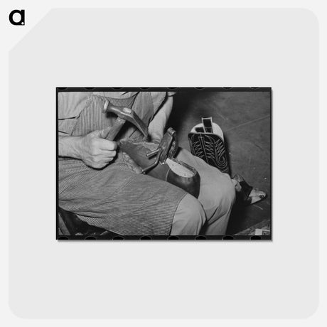 アートポストカード-Bootmaking
 - ラッセル リー Postcard.