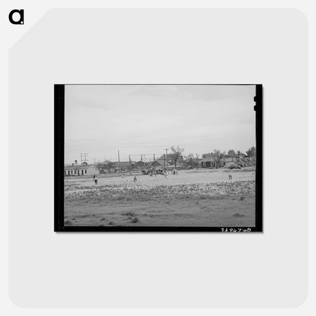 アートポストカード-Twin Falls Baseball
 - ラッセル リー Postcard.