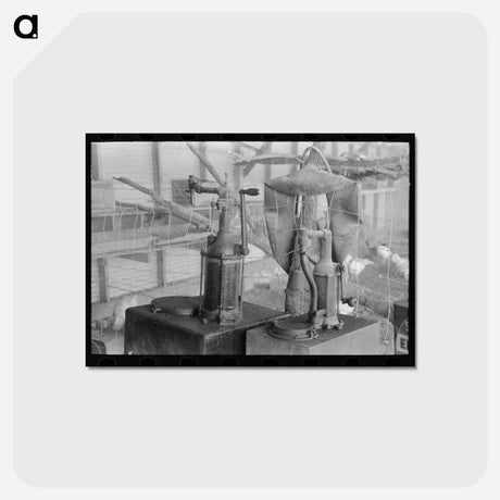 アートポストカード-El Indio Oil Pump
 - ラッセル リー Postcard.