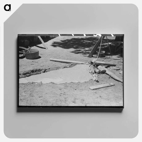 アートパネル-Guiding the Drill
 - ラッセル リー Canvas.