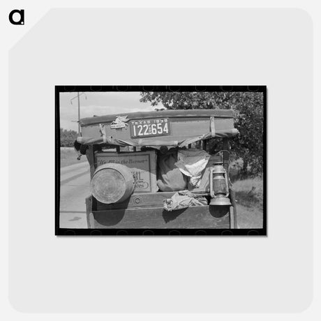 アートポストカード-White Migrants, Oklahoma
 - ラッセル リー Postcard.