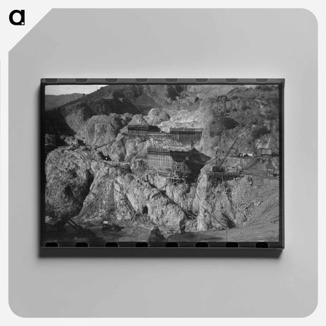 アートパネル-Shasta Dam Construction
 - ラッセル リー Canvas.