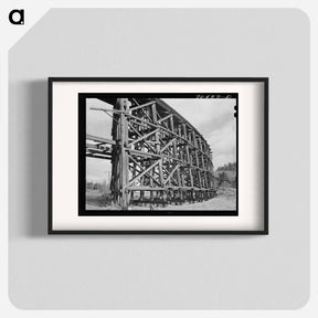 アートポスター-Wooden Trestle, Cowlitz County
 - ラッセル リー Poster.