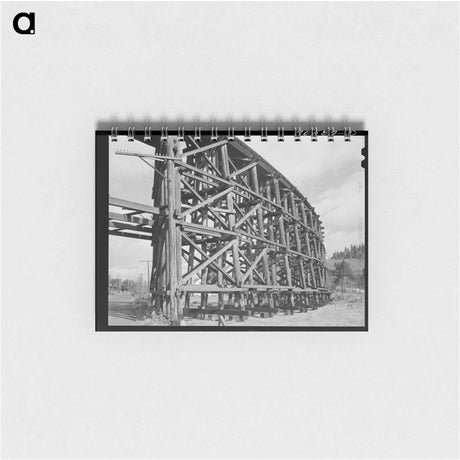 アートメモ帳-Wooden Trestle, Cowlitz County
 - ラッセル リー Memo.