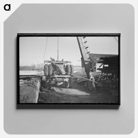 アートパネル-Tillamook Logging
 - ラッセル リー Canvas.