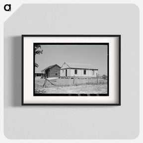 アートポスター-Front Porch of Sharecropper Cabin
 - ラッセル リー Poster.