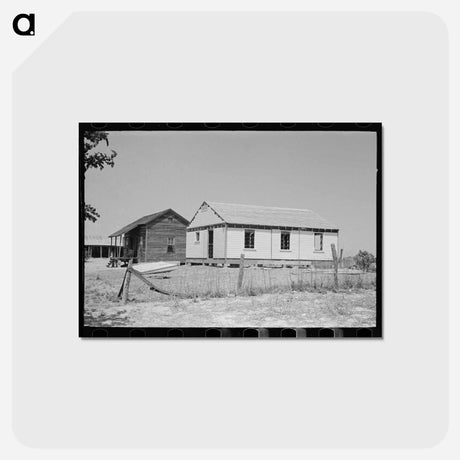 アートポストカード-Front Porch of Sharecropper Cabin
 - ラッセル リー Postcard.