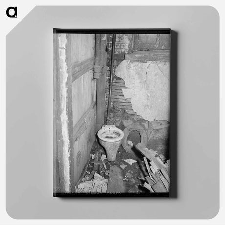アートパネル-Basement Toilet
 - ラッセル リー Canvas.