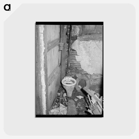 アートポストカード-Basement Toilet
 - ラッセル リー Postcard.