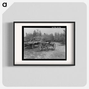 アートポスター-Democrat Wagon on Cut-Over Farm
 - ラッセル リー Poster.