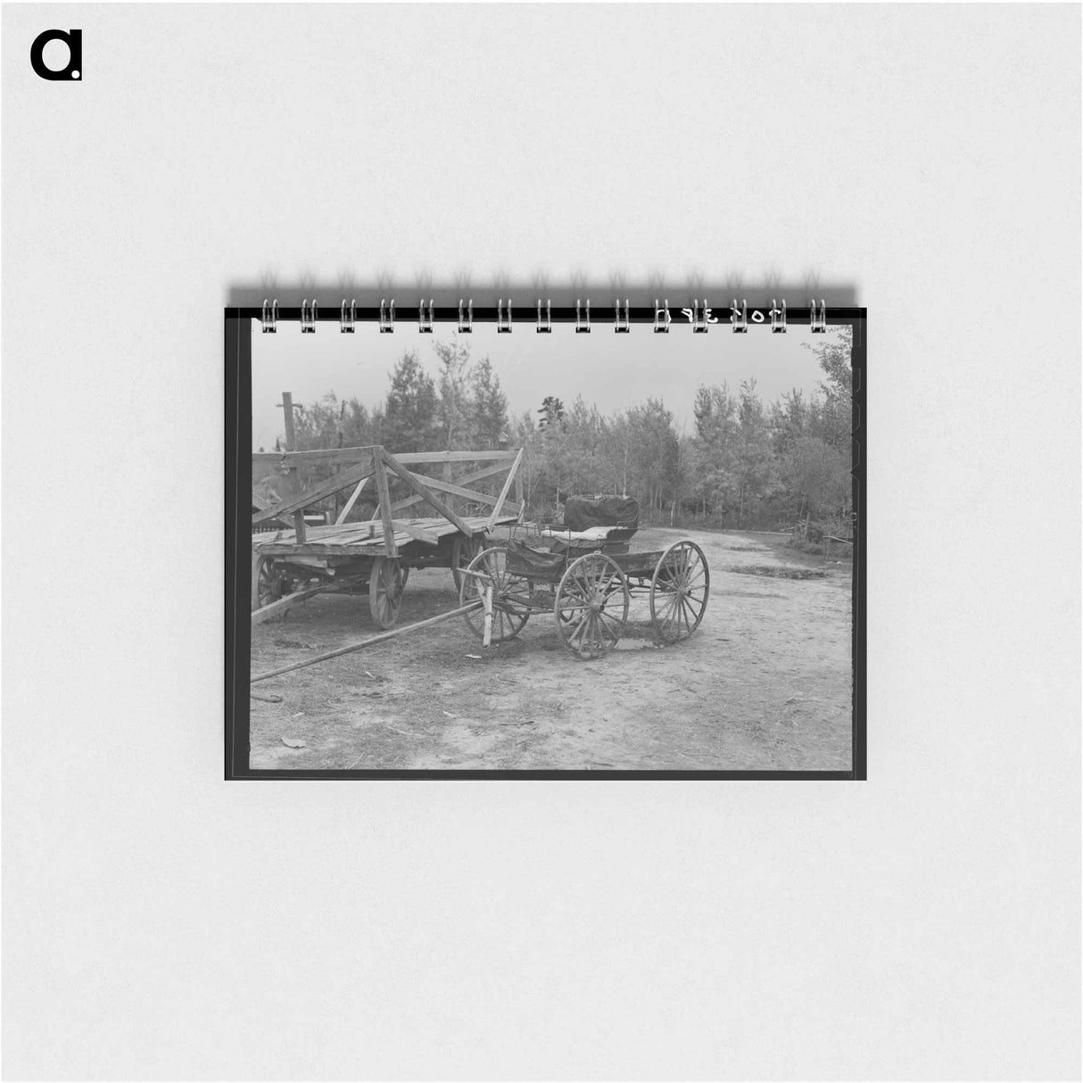 アートメモ帳-Democrat Wagon on Cut-Over Farm
 - ラッセル リー Memo.