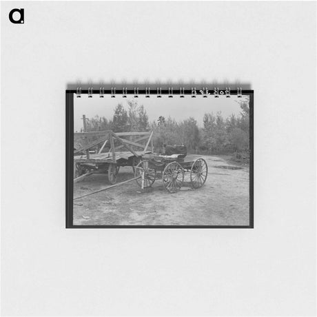 アートメモ帳-Democrat Wagon on Cut-Over Farm
 - ラッセル リー Memo.