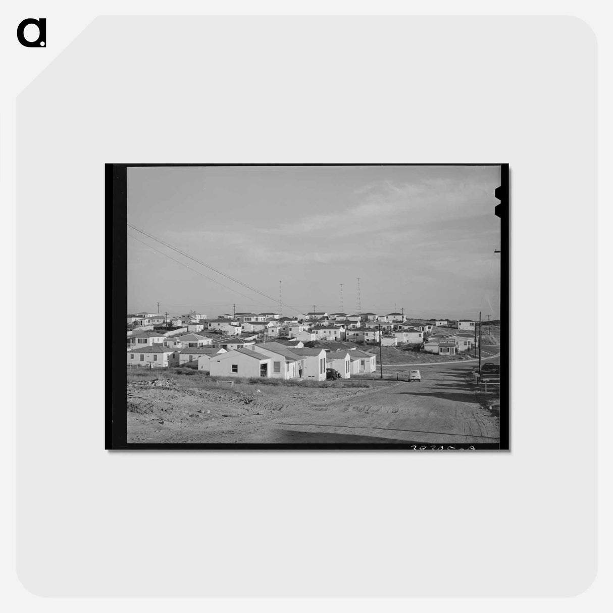 アートポストカード-New Houses, San Diego
 - ラッセル リー Postcard.