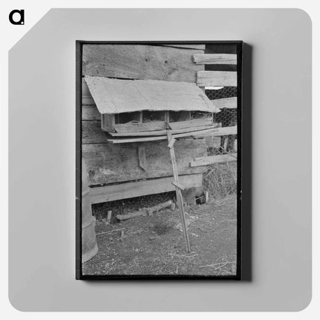 アートパネル-Hen Nests at Sharecropper's Cabin
 - ラッセル リー Canvas.