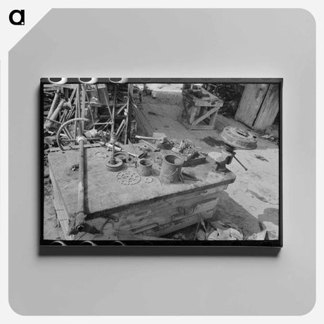アートパネル-Workbench of Junkyard Owner
 - ラッセル リー Canvas.