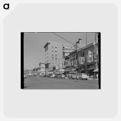 アートポストカード-Main Street, Walla Walla
 - ラッセル リー Postcard.