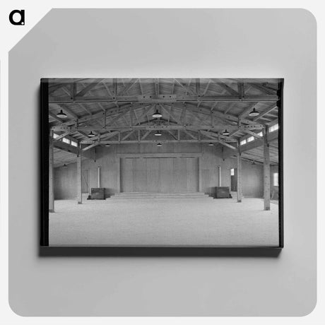 アートパネル-Migratory Labor Camp Interior
 - ラッセル リー Canvas.