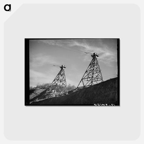 アートポストカード-Shasta Dam Construction
 - ラッセル リー Postcard.