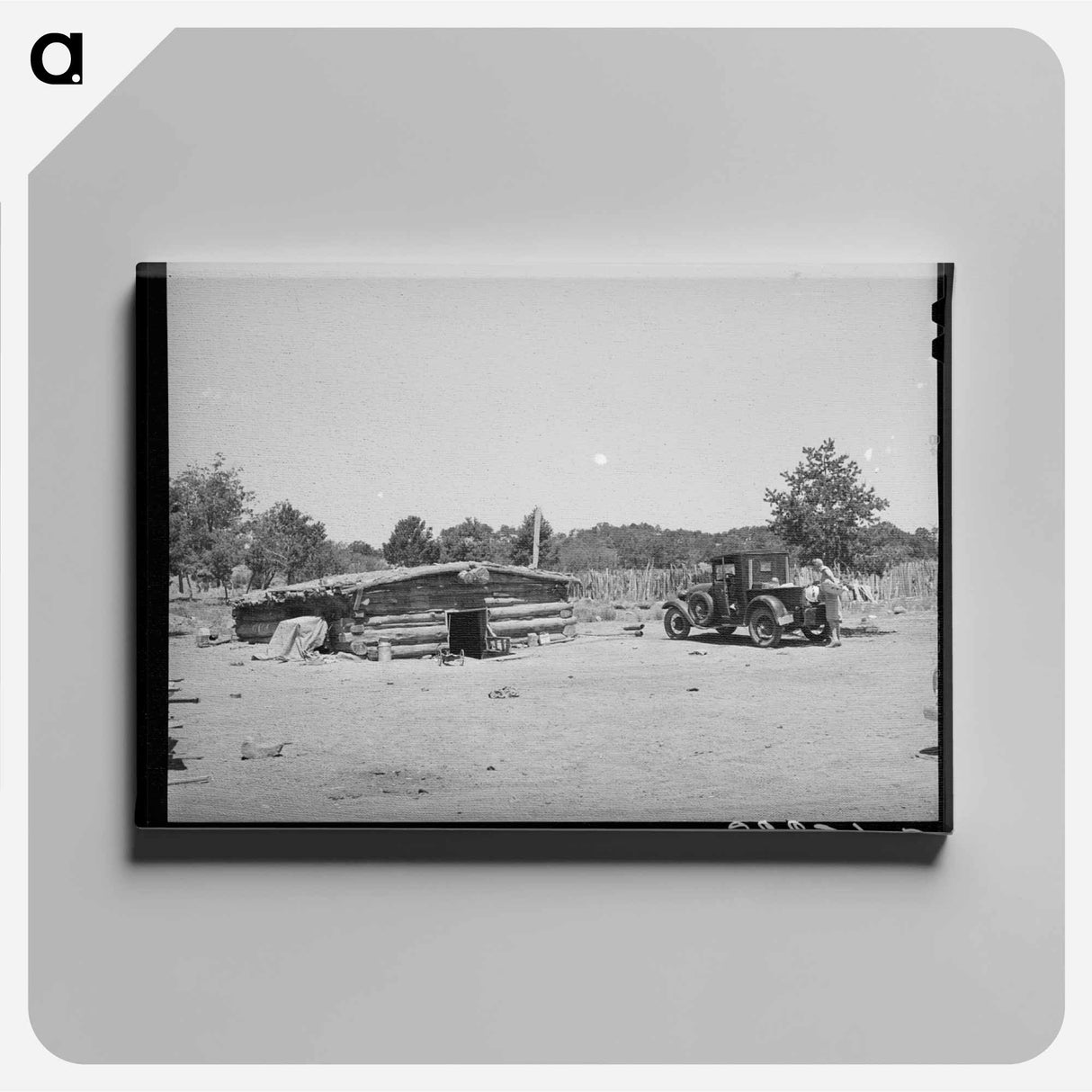 アートパネル-Caudills' Dugout Home
 - ラッセル リー Canvas.