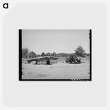 アートポストカード-Caudills' Dugout Home
 - ラッセル リー Postcard.