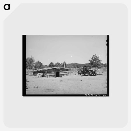 アートポストカード-Caudills' Dugout Home
 - ラッセル リー Postcard.