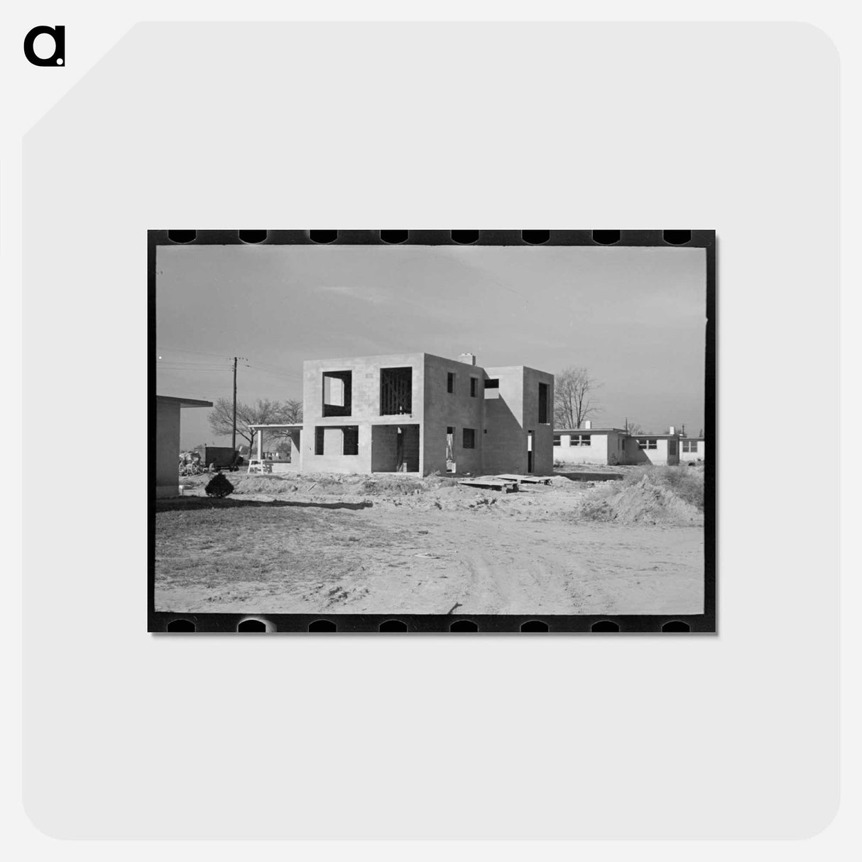 アートポストカード-Jersey Homesteads Construction
 - ラッセル リー Postcard.
