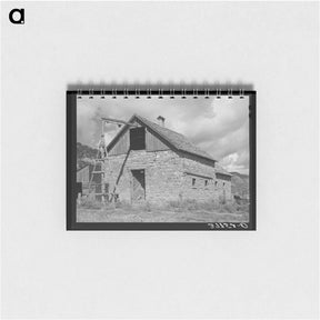 アートメモ帳-Old Brick Barn, Animas River Valley
 - ラッセル リー Memo.