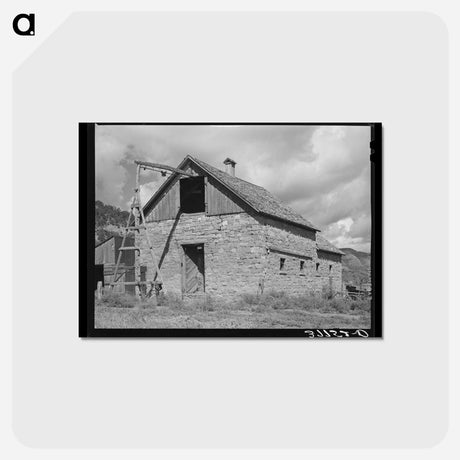 アートポストカード-Old Brick Barn, Animas River Valley
 - ラッセル リー Postcard.