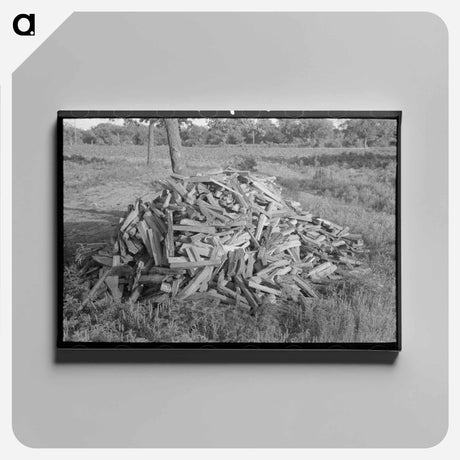アートパネル-Stove Wood, McIntosh County
 - ラッセル リー Canvas.