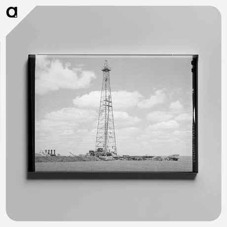 アートパネル-Texas Oil Well
 - ラッセル リー Canvas.