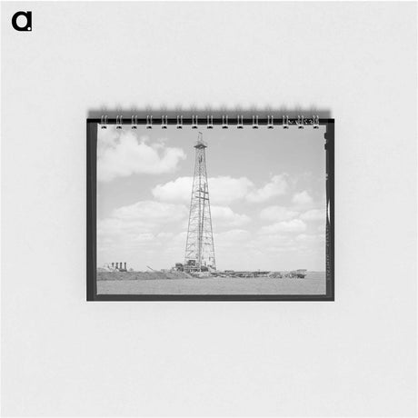 アートメモ帳-Texas Oil Well
 - ラッセル リー Memo.
