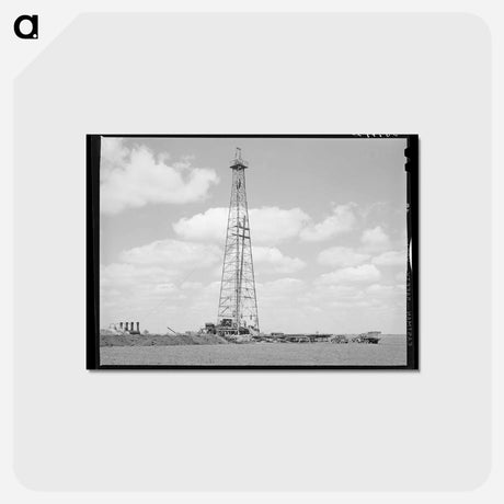 アートポストカード-Texas Oil Well
 - ラッセル リー Postcard.