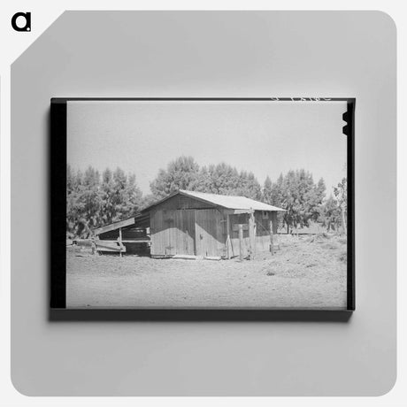 アートパネル-Barn on Tenant Farm
 - ラッセル リー Canvas.