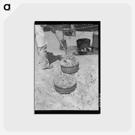 アートポストカード-Baking Bread, Spur, Texas
 - ラッセル リー Postcard.