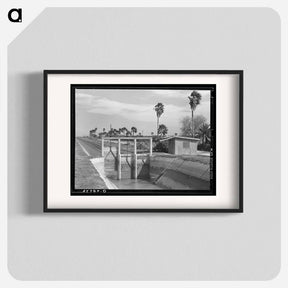 アートポスター-Irrigation Canal and Irrigated Citrus Grove
 - ラッセル リー Poster.