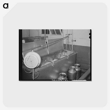 アートポストカード-Pasteurizing Milk
 - ラッセル リー Postcard.