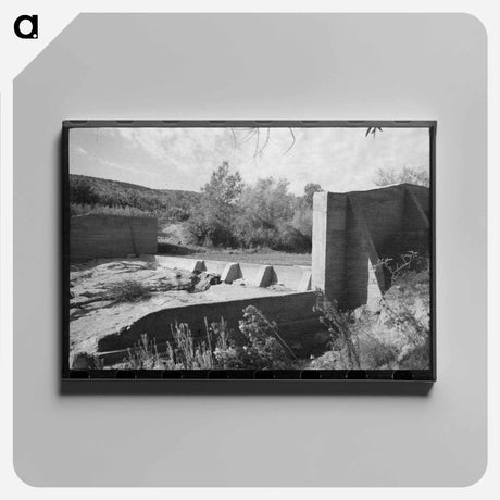 アートパネル-Santa Clara Irrigation Dam
 - ラッセル リー Canvas.
