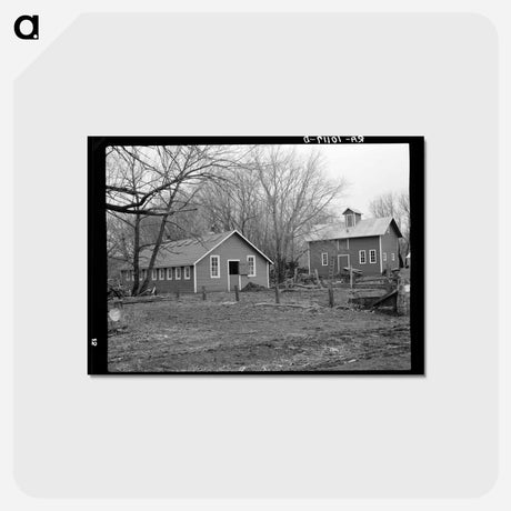 アートポストカード-Frank's Iowa Farm
 - ラッセル リー Postcard.