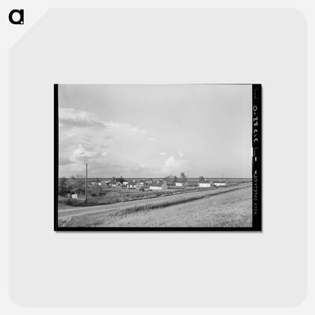 アートポストカード-Quarters for Laborers
 - ラッセル リー Postcard.