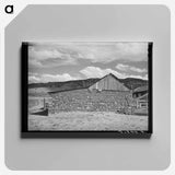 アートパネル-Side of Stone Barn
 - ラッセル リー Canvas.