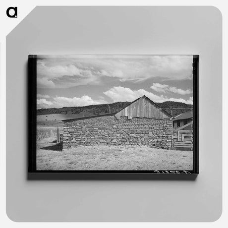 アートパネル-Side of Stone Barn
 - ラッセル リー Canvas.