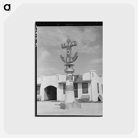 アートポストカード-Tourist Court Insignia
 - ラッセル リー Postcard.