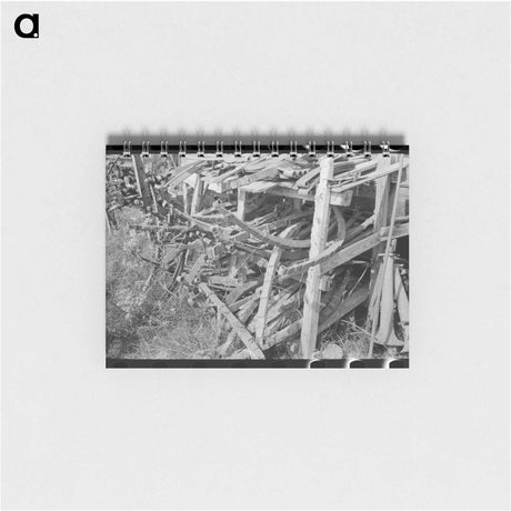 アートメモ帳-Automobile Springs, Junkyard, Abbeville
 - ラッセル リー Memo.
