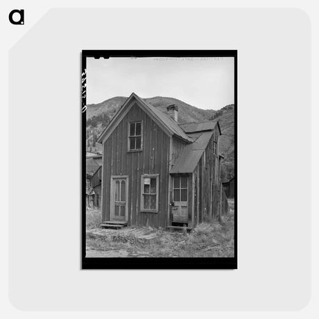アートポストカード-Old House of Gold Miner
 - ラッセル リー Postcard.